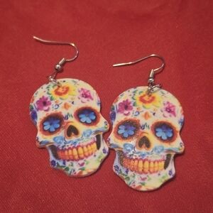 Colorful Skull Earrings